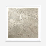 Metallic - Silver (Square) Art Print
