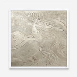 Metallic - Silver (Square) Art Print