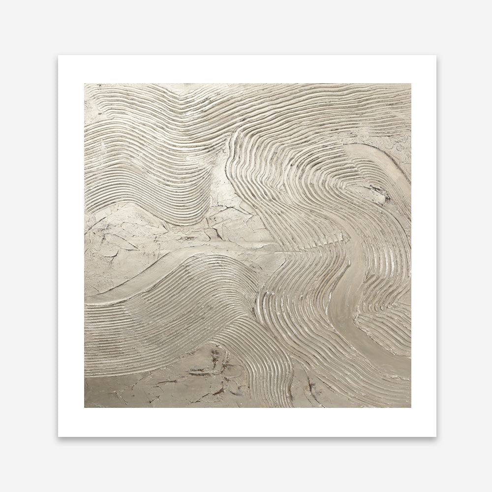 Metallic - Silver (Square) Art Print