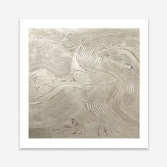 Metallic - Silver (Square) Art Print