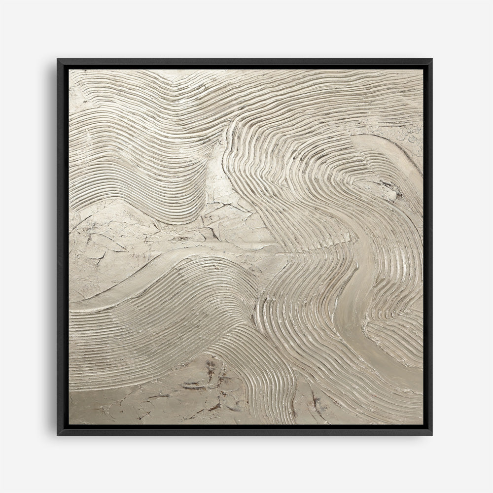 Metallic - Silver (Square) Canvas Print