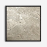 Metallic - Silver (Square) Canvas Print