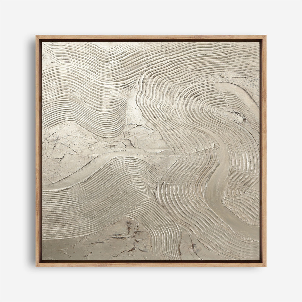 Metallic - Silver (Square) Canvas Print