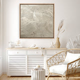 Metallic - Silver (Square) Canvas Print