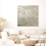 Metallic - Silver (Square) Canvas Print