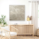 Metallic - Silver (Square) Canvas Print