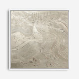 Metallic - Silver (Square) Canvas Print