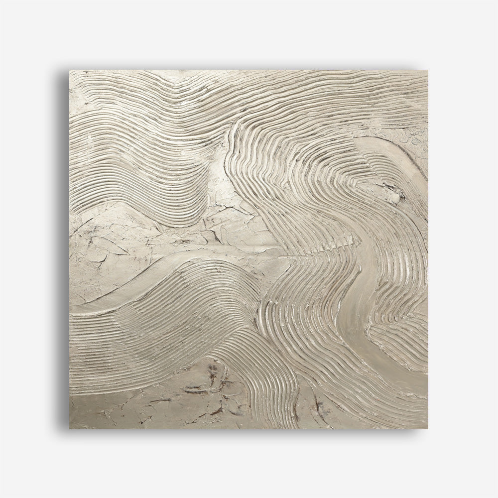 Metallic - Silver (Square) Canvas Print