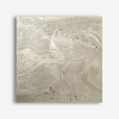 Metallic - Silver (Square) Canvas Print