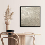 Metallic - Silver (Square) Art Print