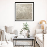 Metallic - Silver (Square) Art Print