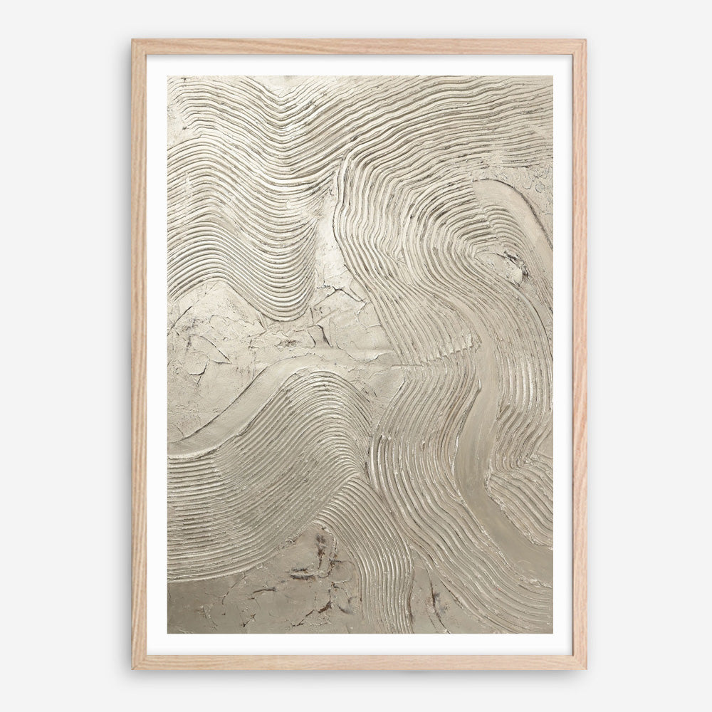 Metallic - Silver Art Print