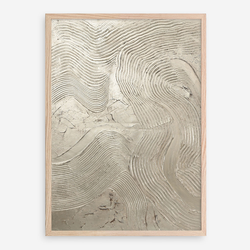 Metallic - Silver Art Print