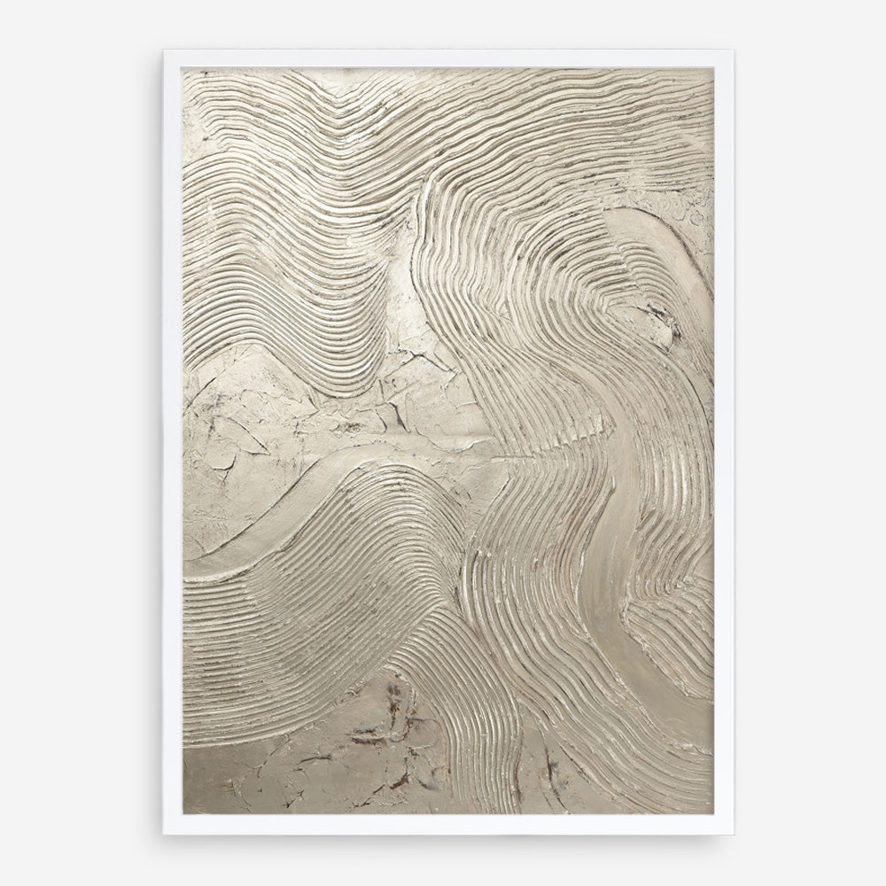 Metallic - Silver Art Print
