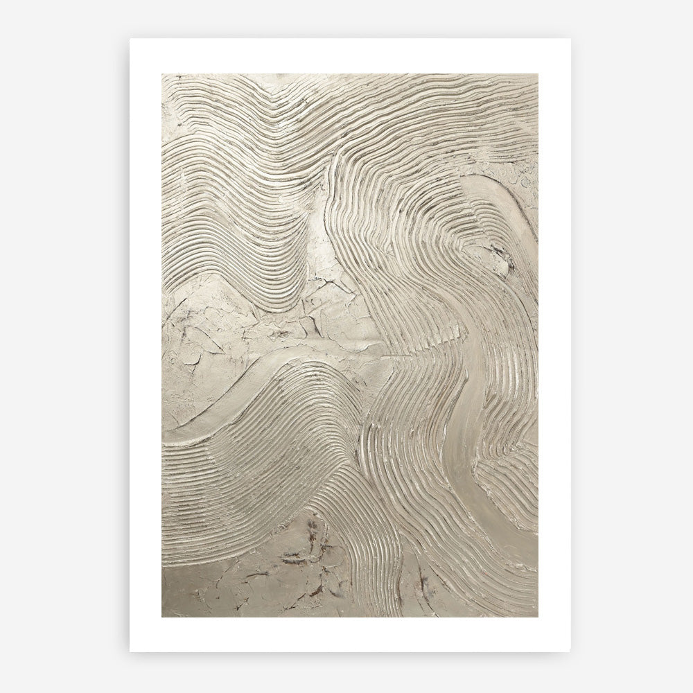 Metallic - Silver Art Print