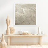 Metallic - Silver (Square) Art Print