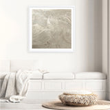 Metallic - Silver (Square) Art Print