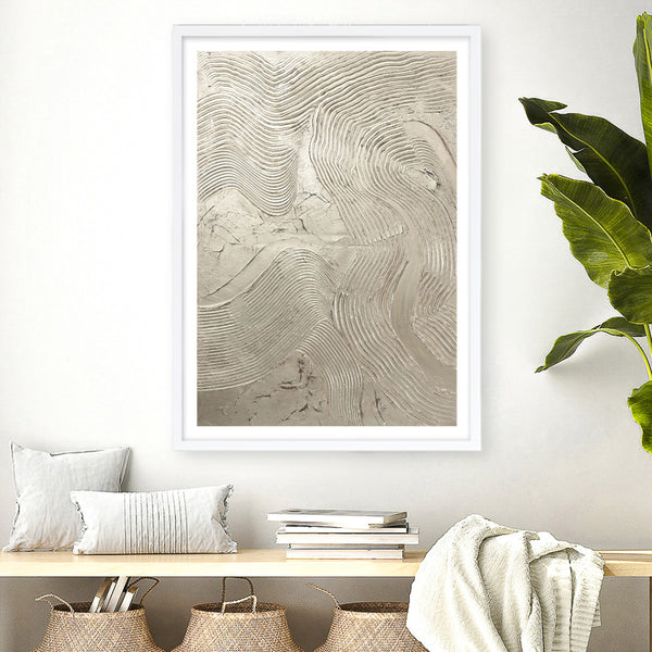 Metallic - Silver Art Print
