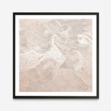 Metallic - Rose (Square) Art Print