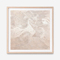Metallic - Rose (Square) Art Print