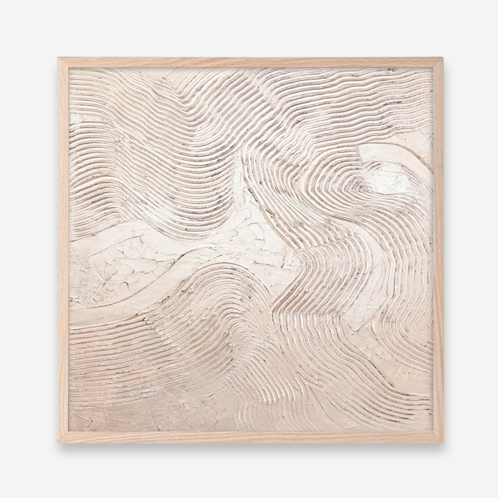 Metallic - Rose (Square) Art Print