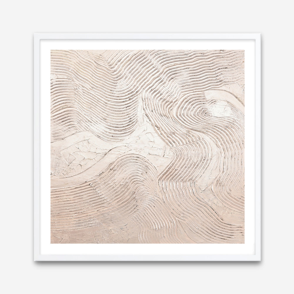 Metallic - Rose (Square) Art Print