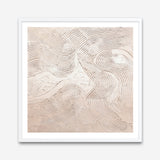 Metallic - Rose (Square) Art Print