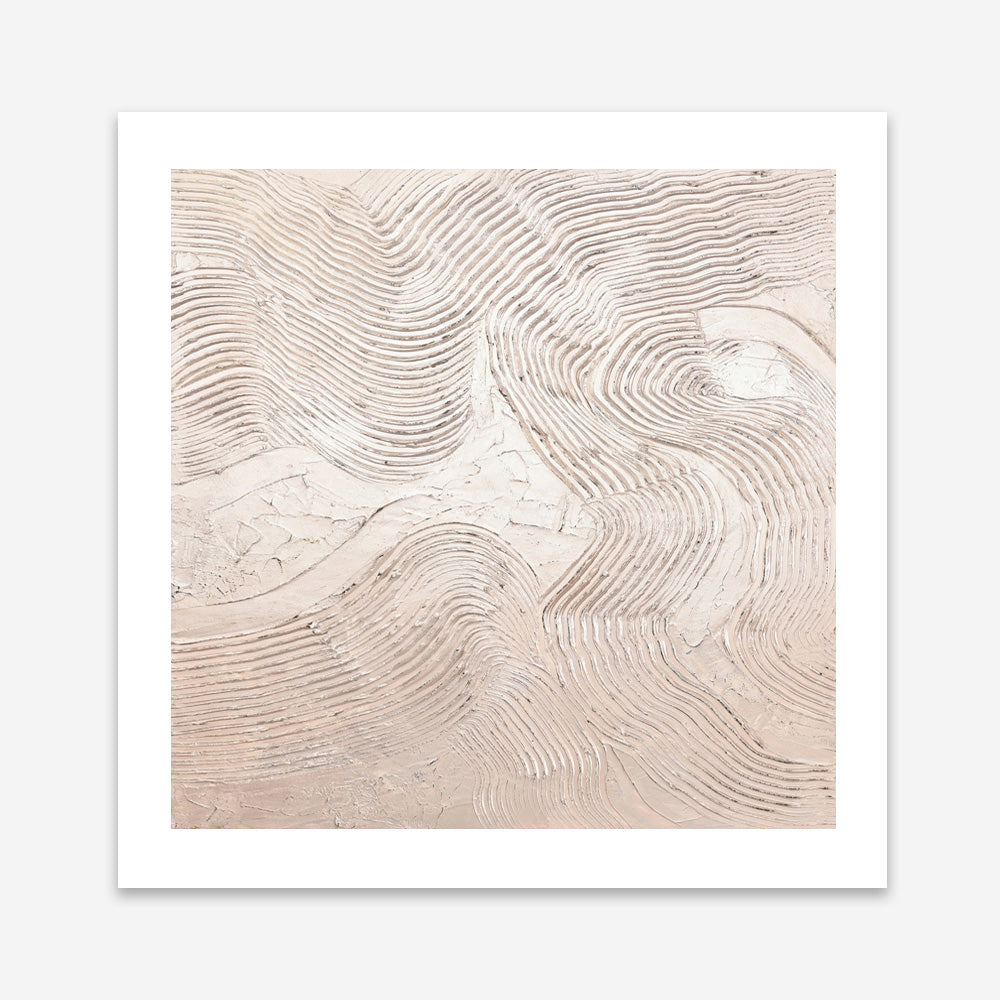 Metallic - Rose (Square) Art Print