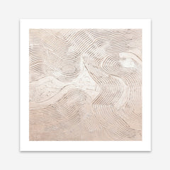 Metallic - Rose (Square) Art Print