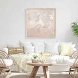 Metallic - Rose (Square) Art Print