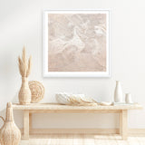 Metallic - Rose (Square) Art Print