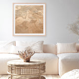 Metallic - Copper (Square) Art Print