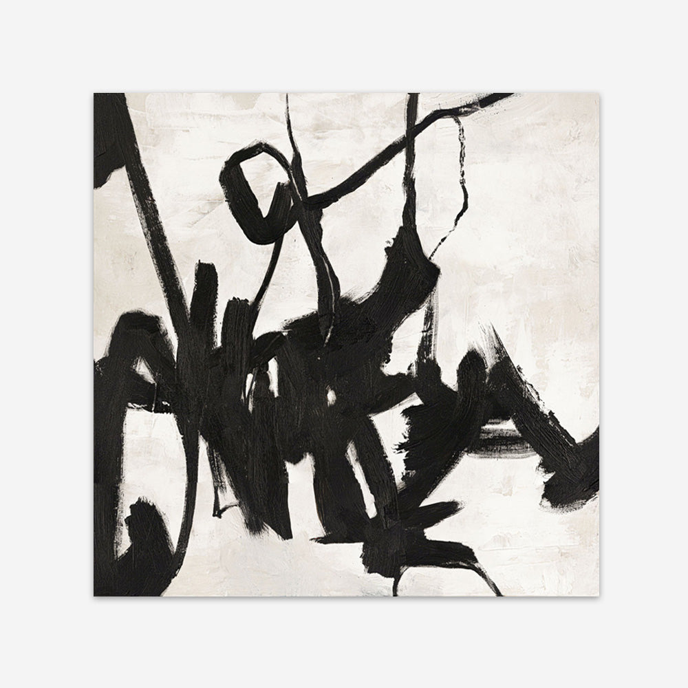 Playblack 1 (Square) Art Print