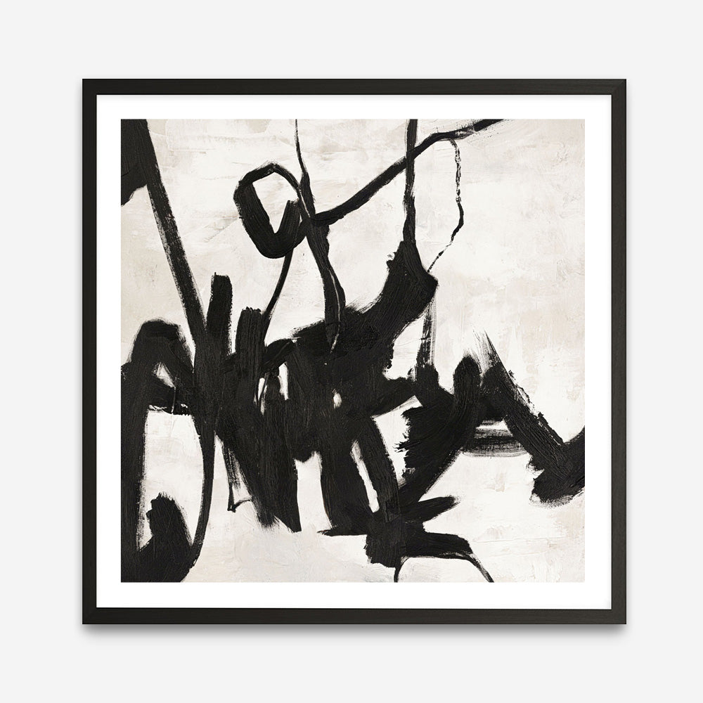 Playblack 1 (Square) Art Print