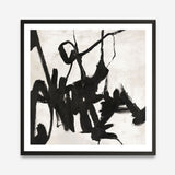 Playblack 1 (Square) Art Print