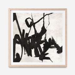 Playblack 1 (Square) Art Print