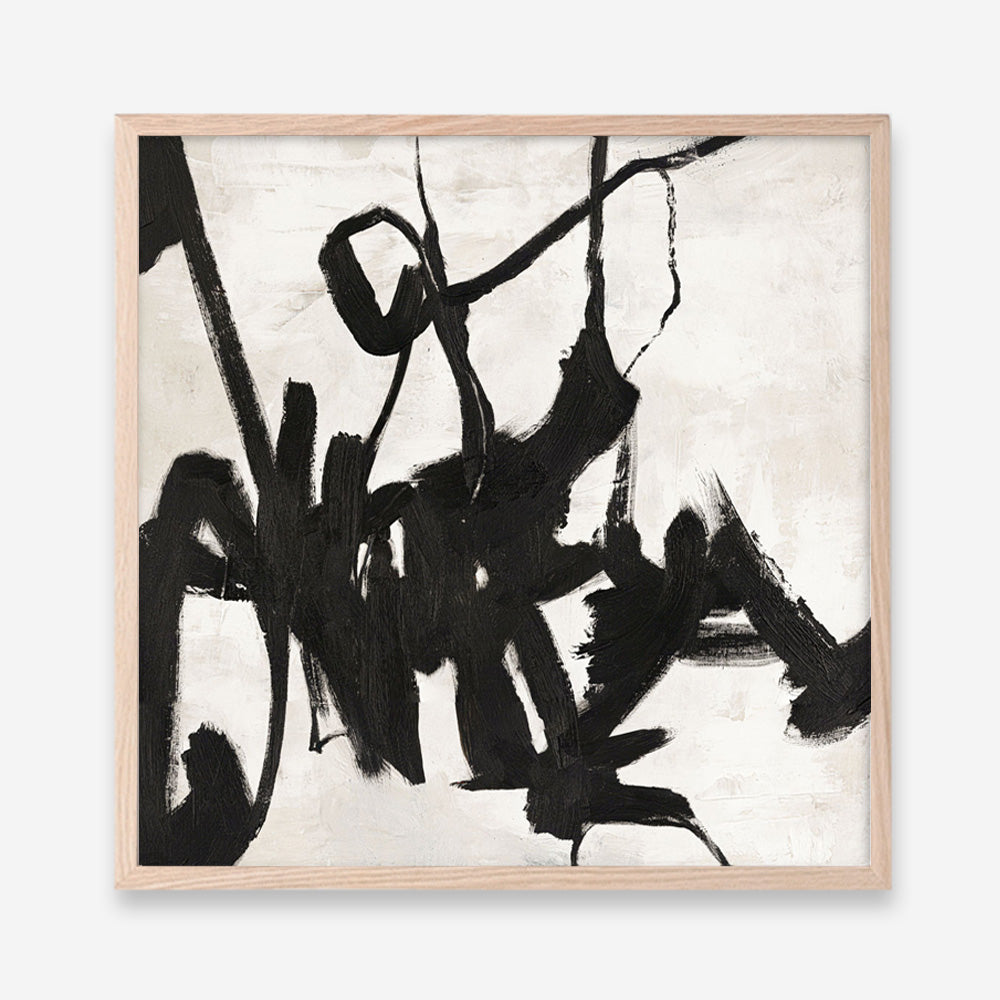 Playblack 1 (Square) Art Print