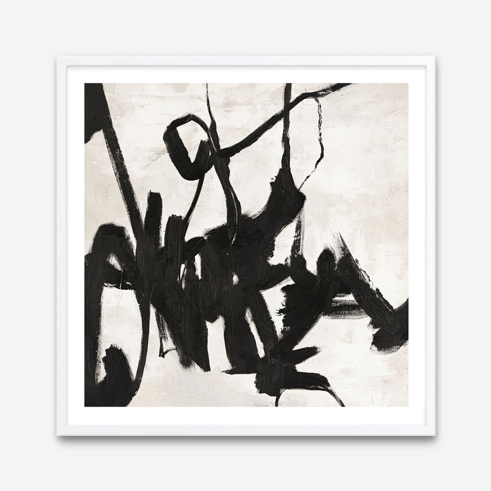 Playblack 1 (Square) Art Print