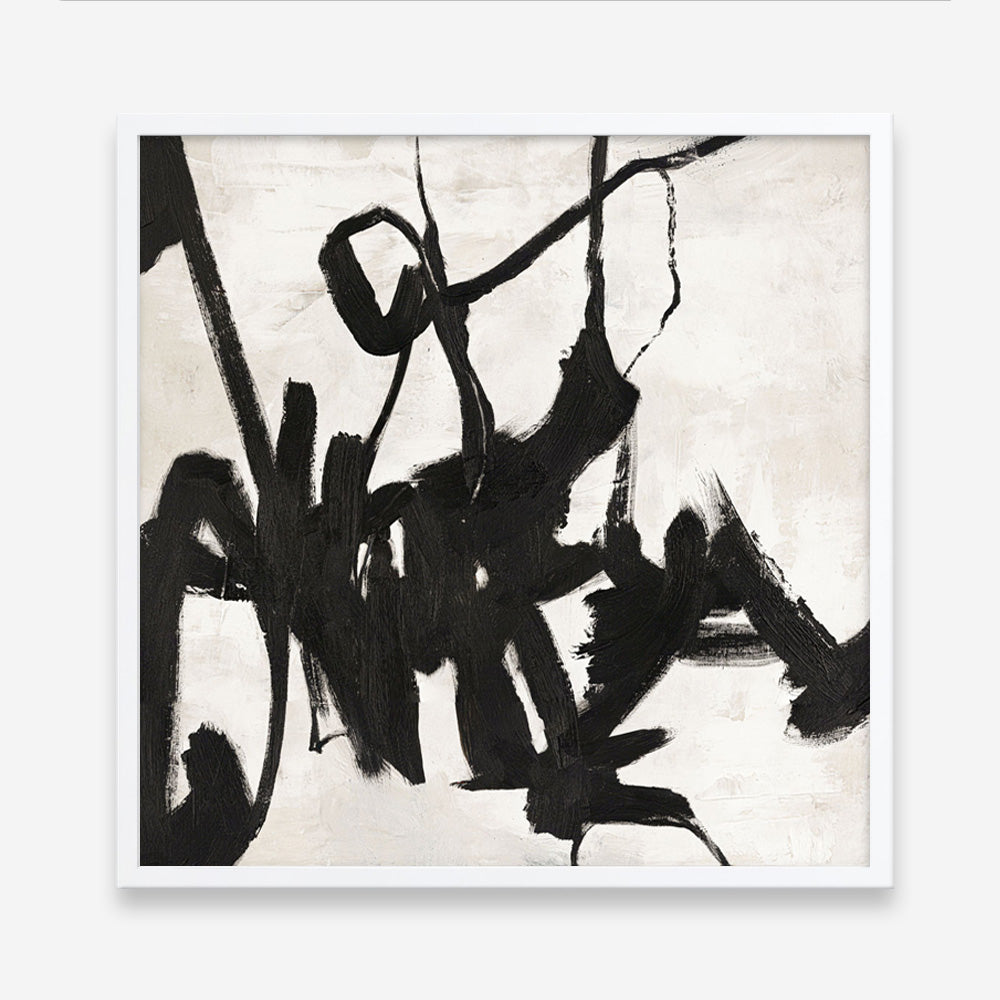 Playblack 1 (Square) Art Print