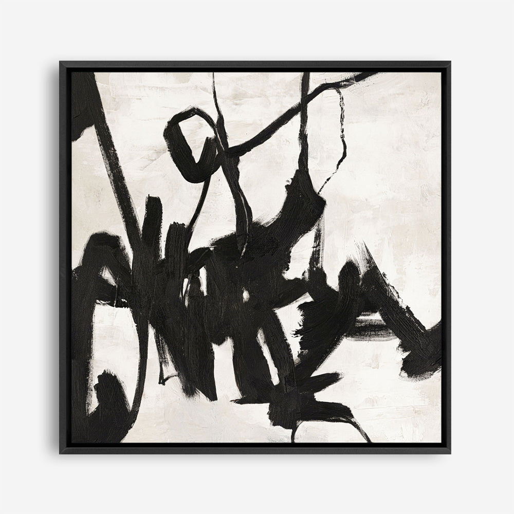 Playblack 1 (Square) Canvas Print