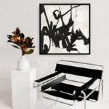 Playblack 1 (Square) Canvas Print