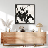 Playblack 1 (Square) Art Print