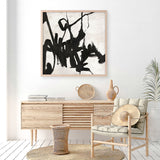 Playblack 1 (Square) Art Print