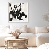 Playblack 1 (Square) Art Print