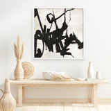 Playblack 1 (Square) Art Print