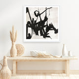 Playblack 1 (Square) Art Print