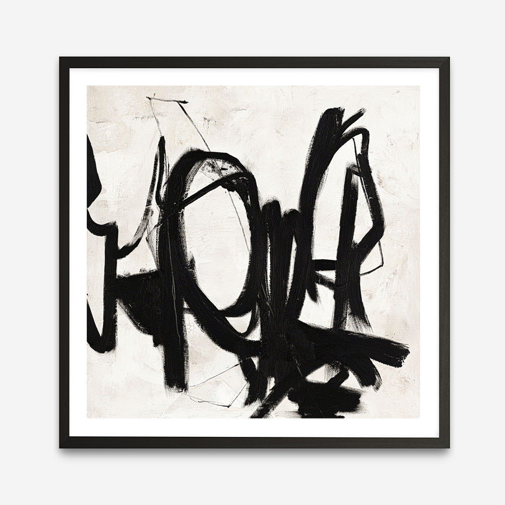 Playblack 2 (Square) Art Print