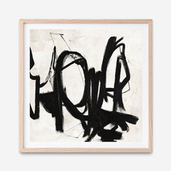 Playblack 2 (Square) Art Print