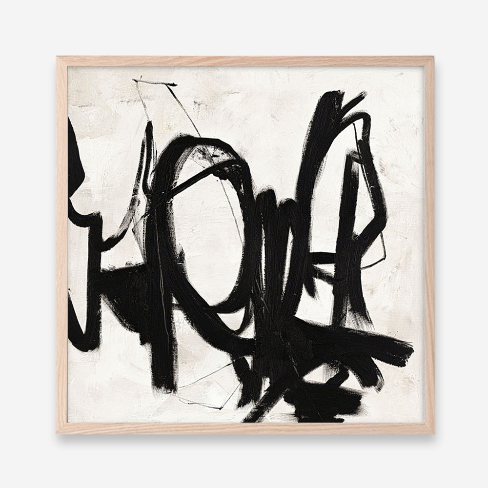 Playblack 2 (Square) Art Print