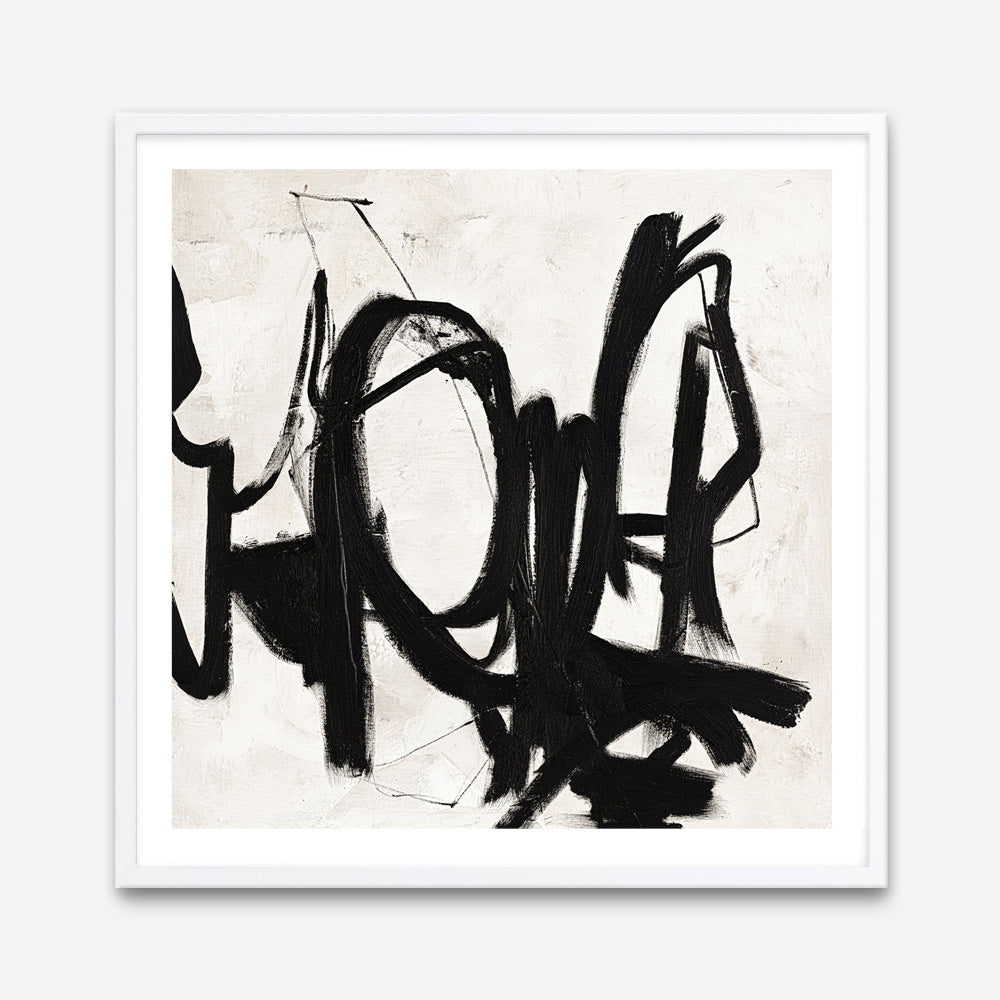 Playblack 2 (Square) Art Print